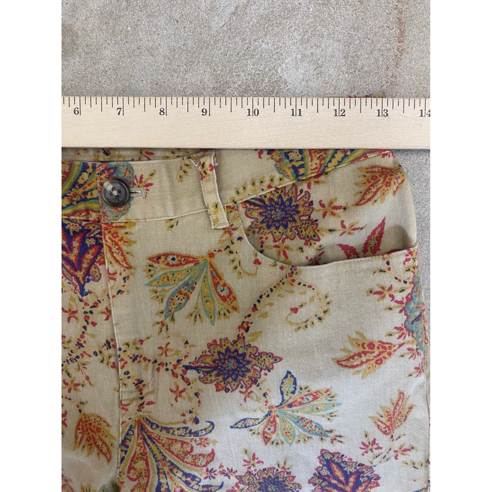 Lauren Ralph Lauren Slim Leg Pants Womens 2P Floral Paisley Western Boho Artsy - Picture 5 of 7